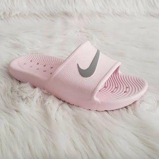 pink nike slides womens