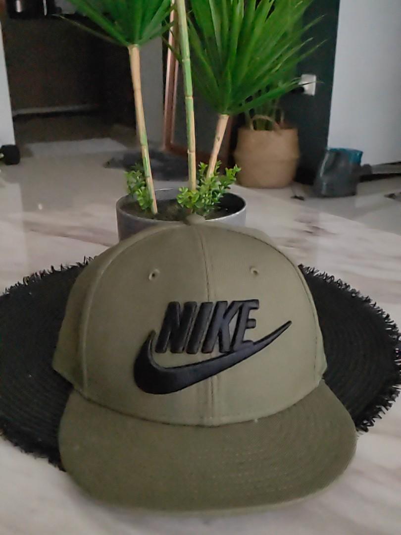 olive green hat nike