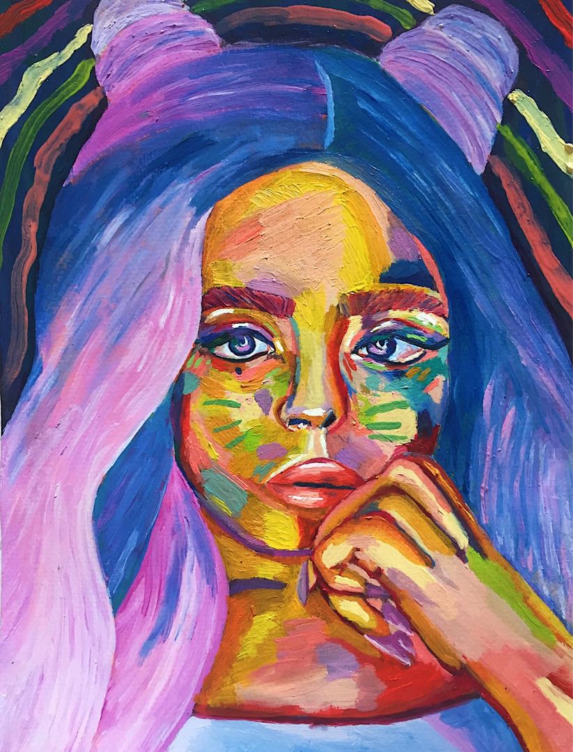 Oil Painting Portrait Abstract Commission Business Services Design Marketing On Carousell