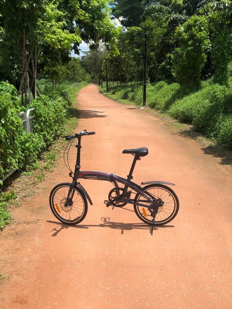 Okami shop folding bike