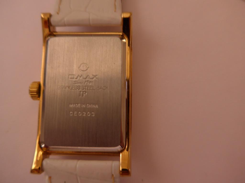 Omax Quartz White Rectangular Dial Watch Luxury Watches on Carousell