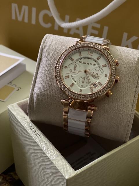 Michael kors parker blush dial ladies watch store