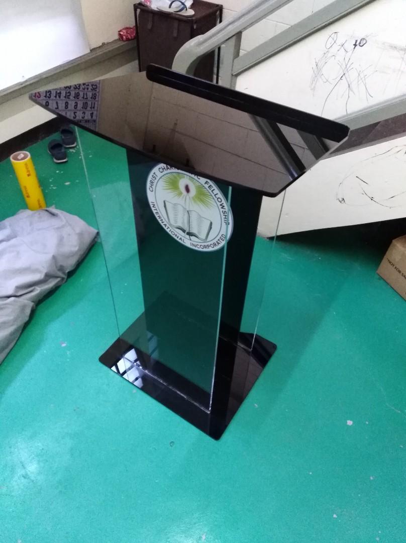 Podium Rostrum Pulpit Lectern, Furniture & Home Living, Cleaning