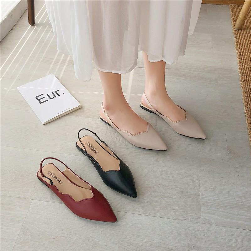 pointed womens flats