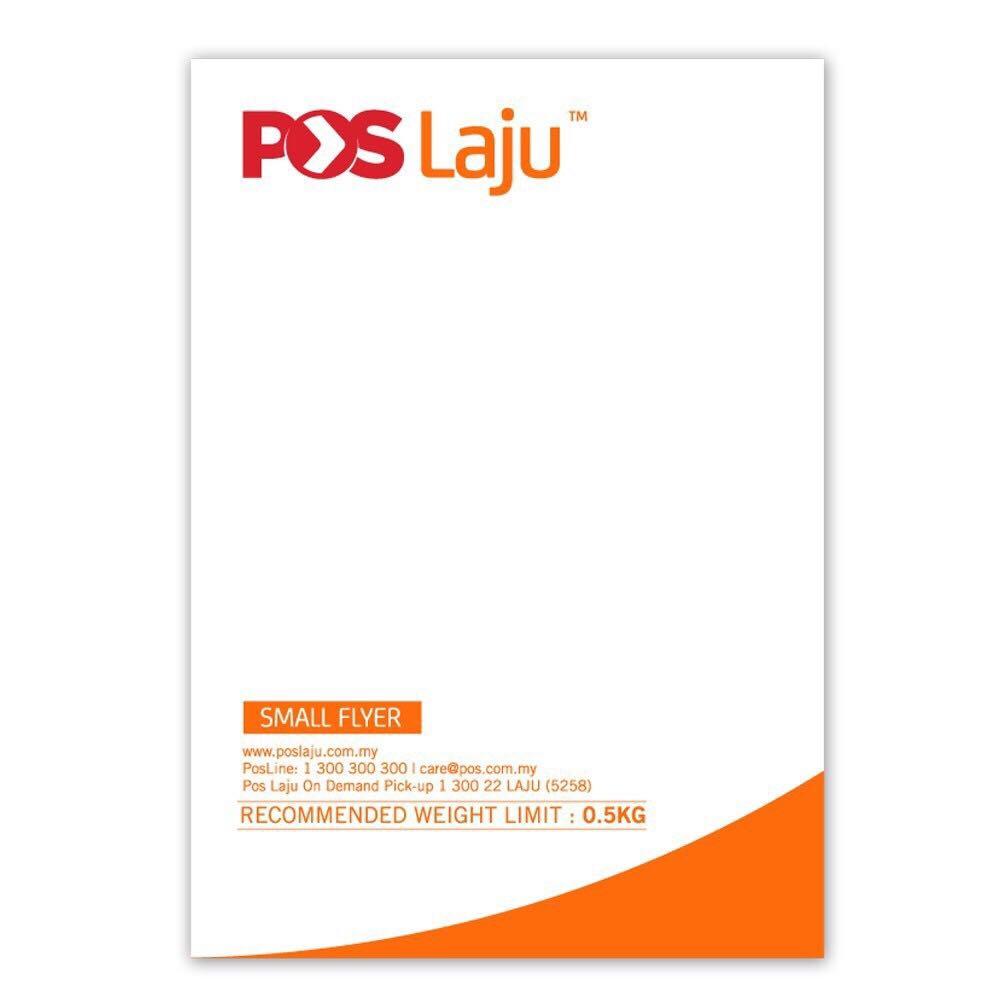 Poslaju Flyers Size S With Consignment Note Pocket 5 Pcs Everything Else Others On Carousell