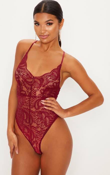 Pretty little thing lace bodysuit clearance