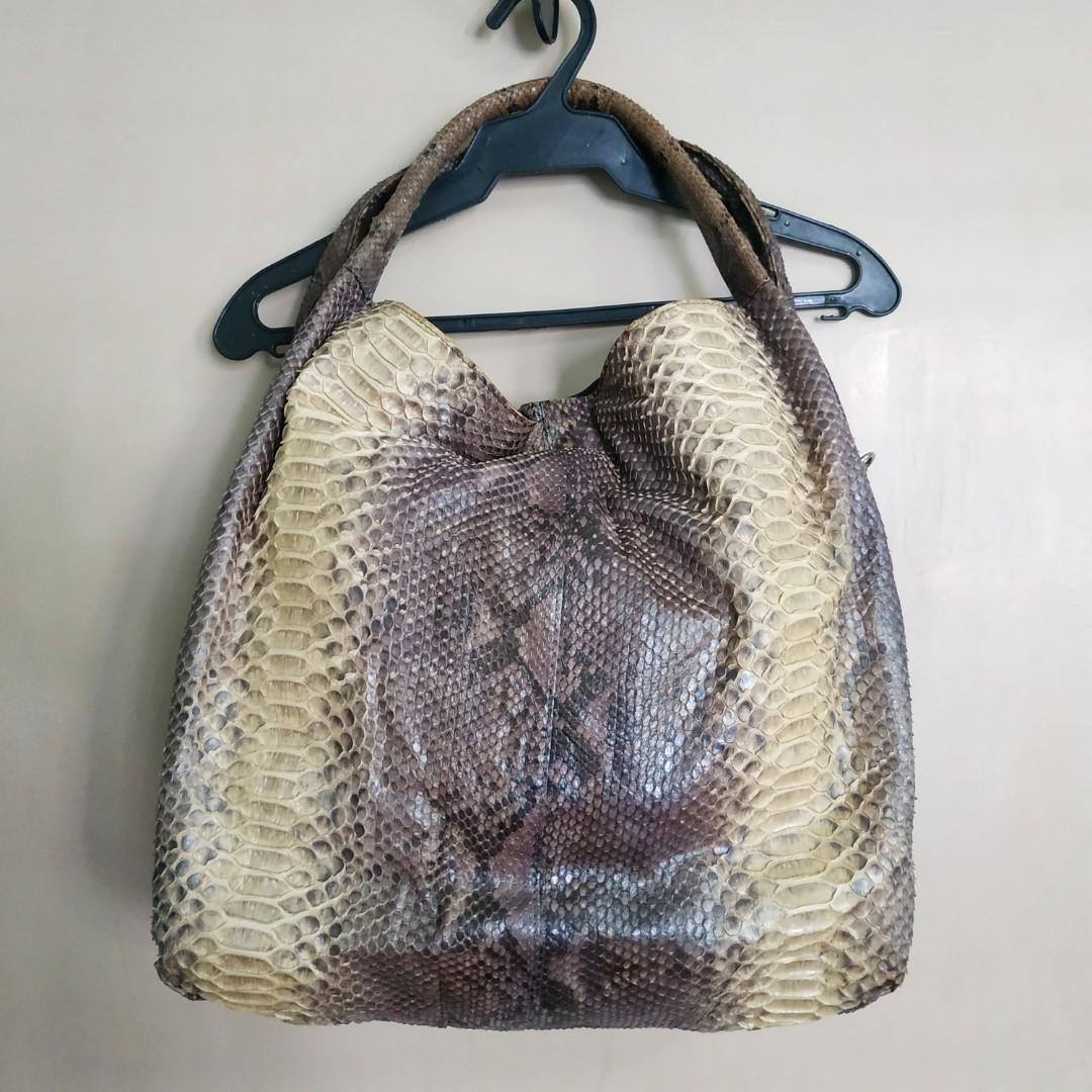 40s snakeskin handbag - Gem