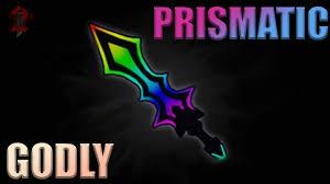 Roblox Mm2 Prismatic Godly Toys Games Video Gaming In Game Products On Carousell - godly funds roblox
