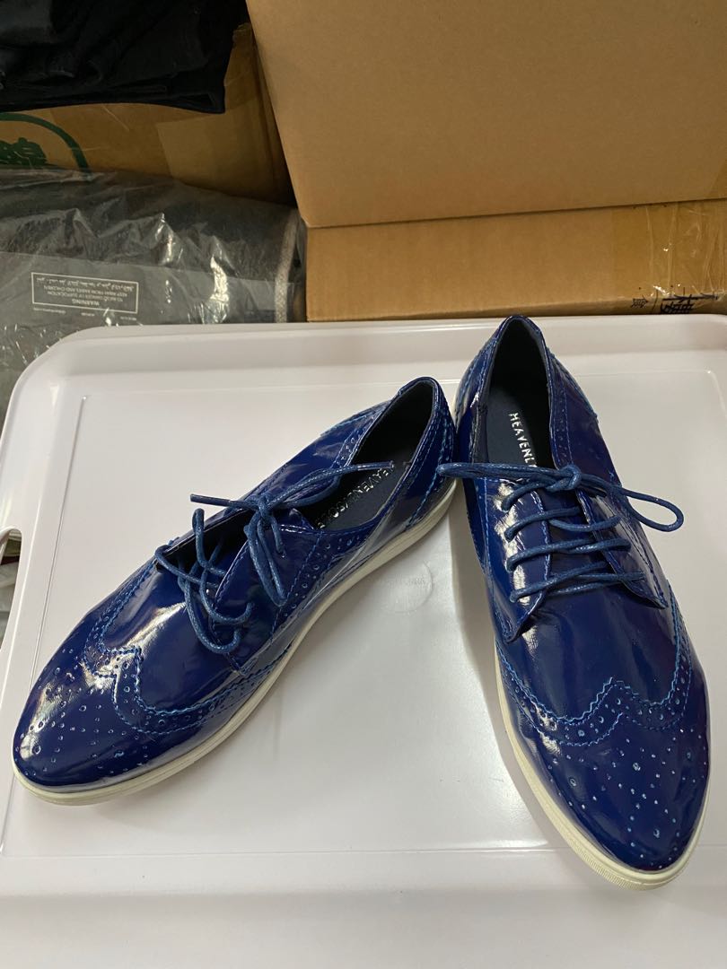 royal blue lace shoes