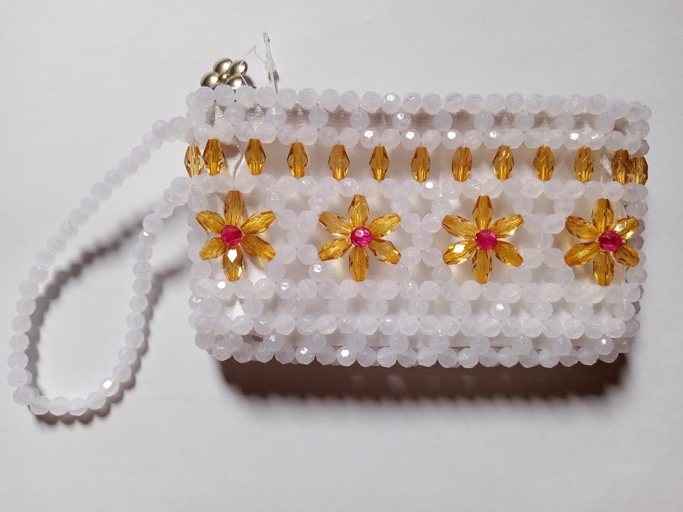 Beaded wallet hot sale