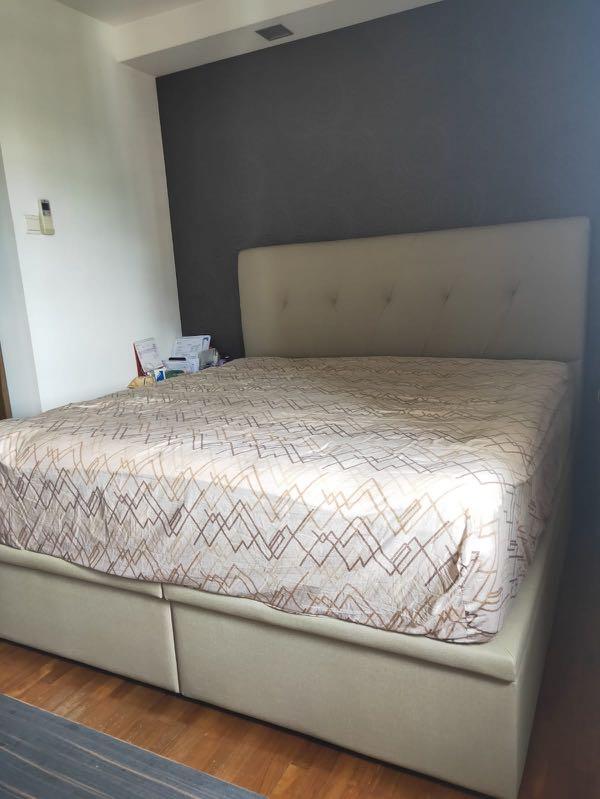 Serta King Size Bed Frame, Furniture & Home Living, Furniture, Bed