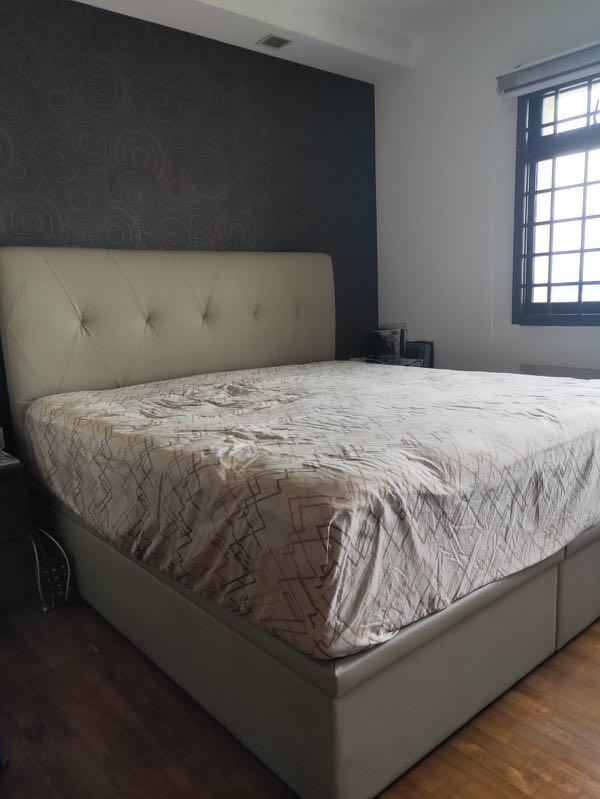 Serta King Size Bed Frame, Furniture & Home Living, Furniture, Bed