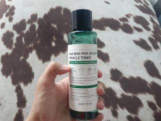Some by mi miracle toner Aha Bha