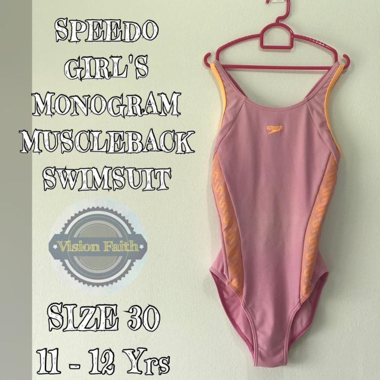 Speedo monogram muscleback swimsuit shop