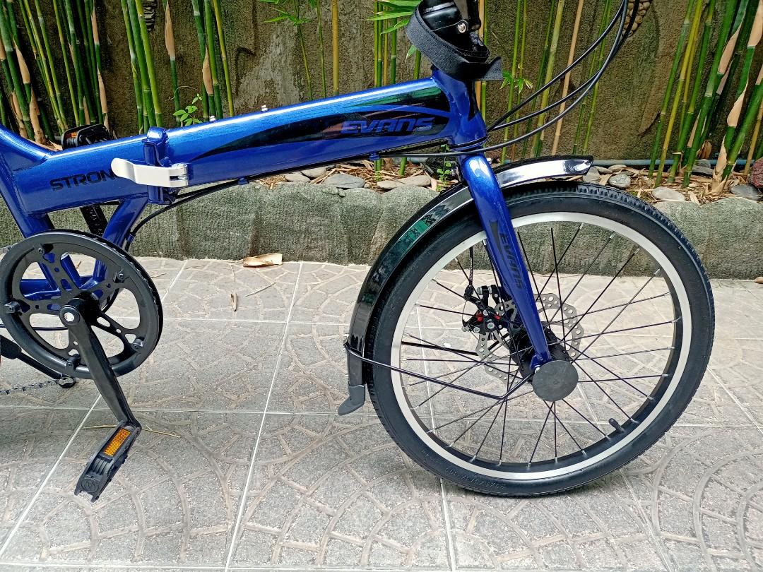 Strong Evans 2020 Folding Bike Blue, Sports Equipment, Bicycles & Parts