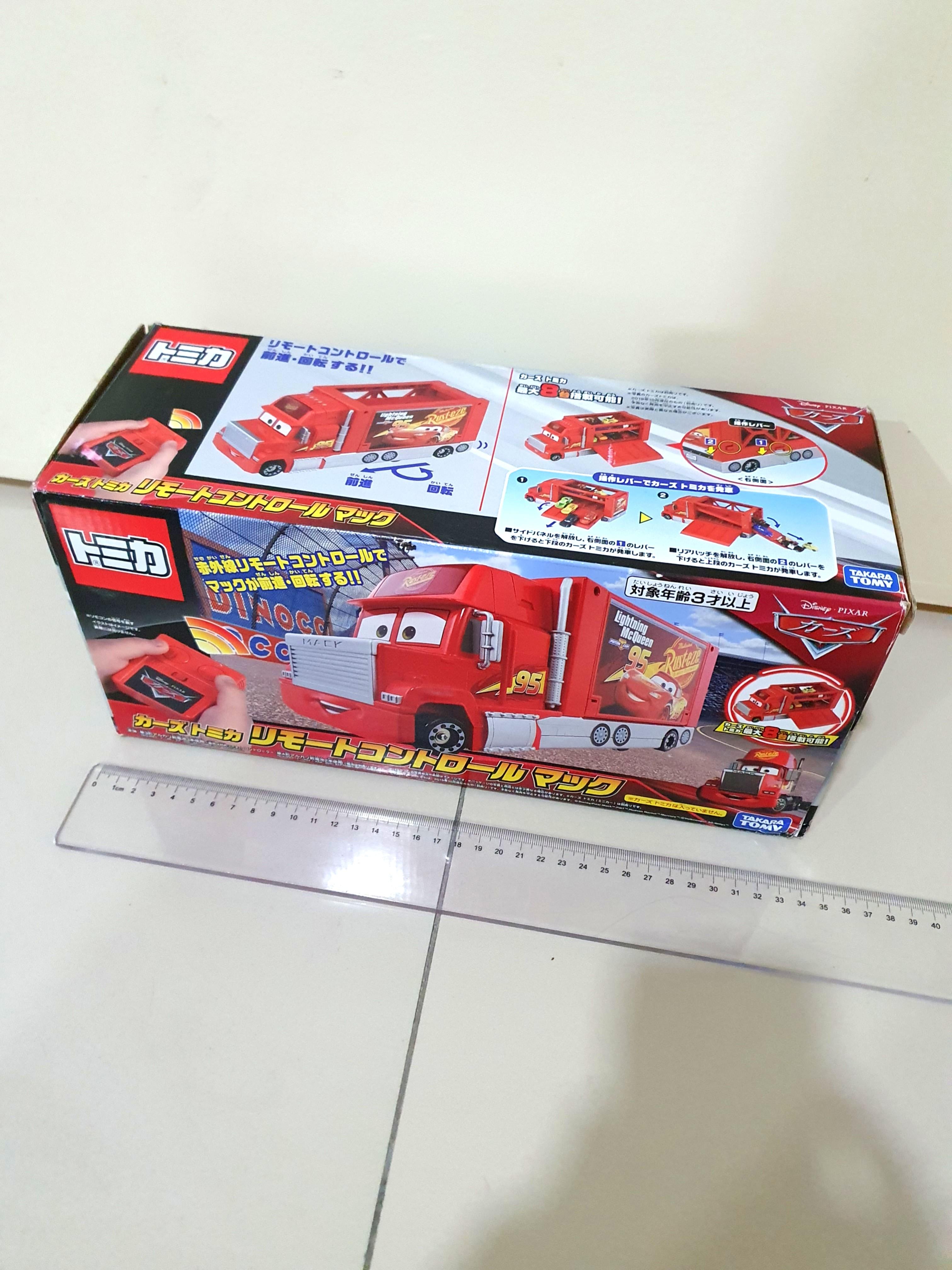 Takara Tomy Disney Cars Remote Control Mack Lightning Mcqueen Car