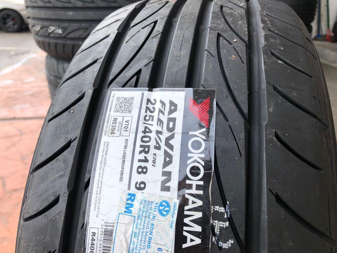 Tayar Baru 225 40r18 Yokohama Advan Fleva Auto Accessories On Carousell