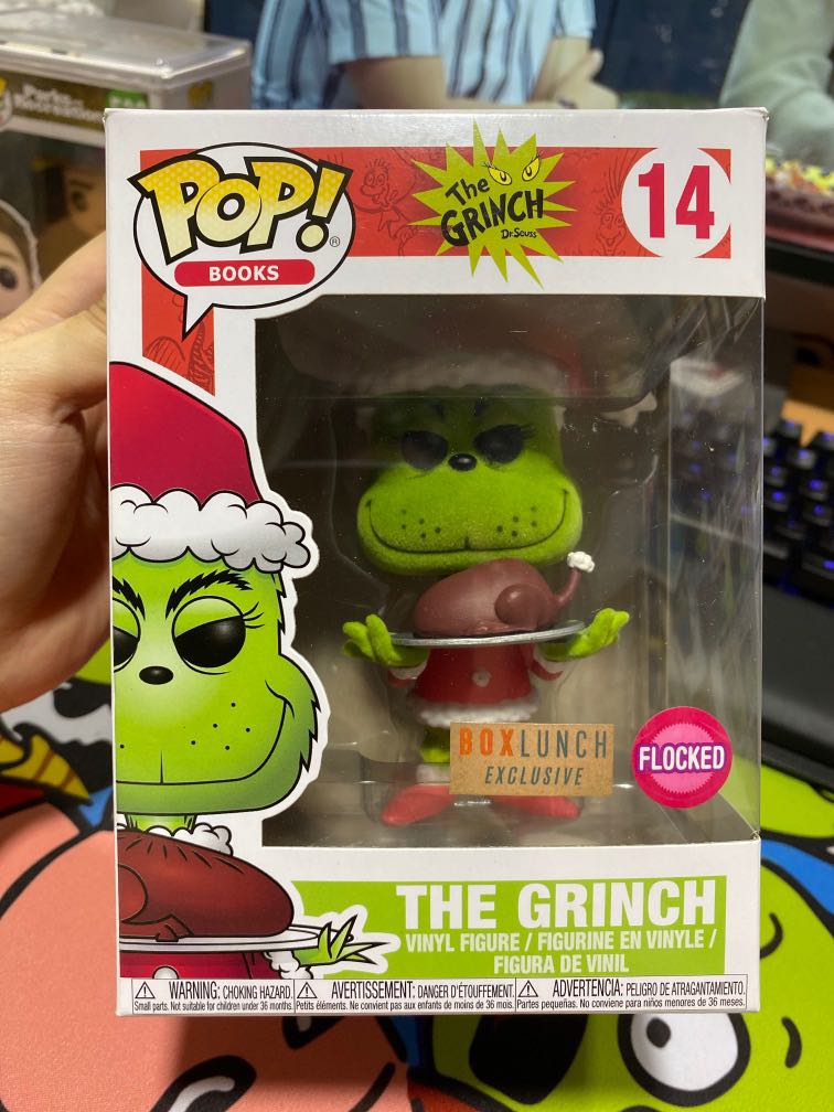 POP! Books The Grinch (Roast Beast) (Flocked) Box Lunch, Jan 2017 Action  Figure by Funko