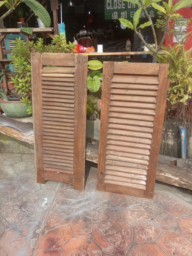 Tingkap Kayu Jati Antik Antiques Vintage Collectibles On Carousell