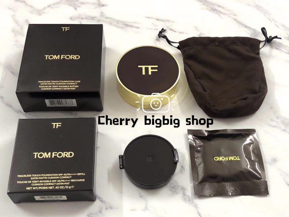 TOM FORD 時尚氣墊粉餅黑金氣墊粉底/ 色號： /  （有替換裝一個）, 美容＆化妝品, 健康及美容- 皮膚護理, 化妝品-  Carousell