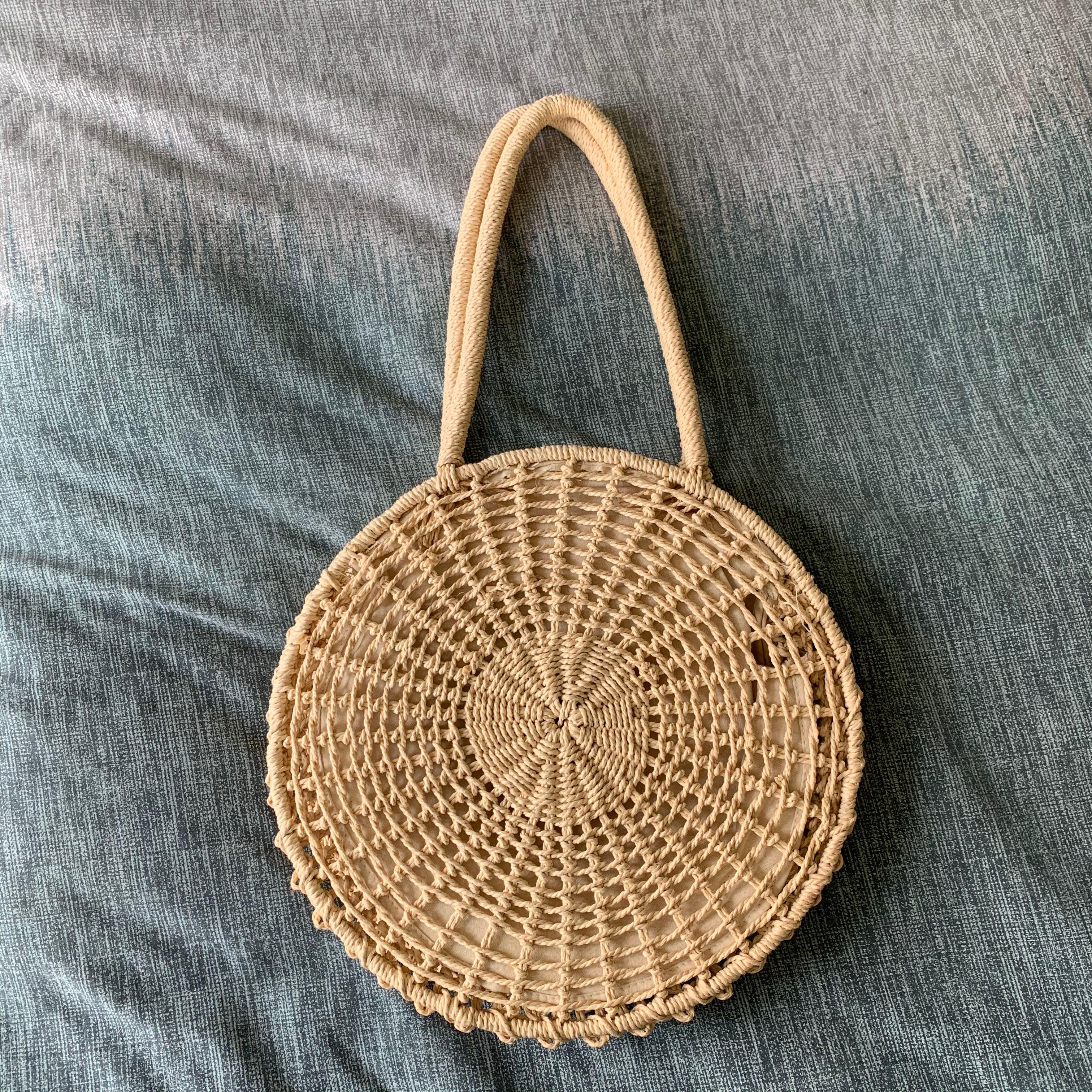 Round rattan bag topshop 2025