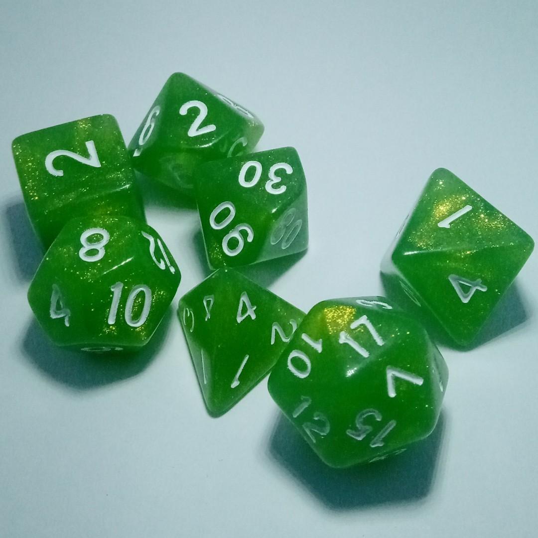 Ttrpg Dnd Mtg 7 Dice Set Glittery Green Toys Games Board Games Cards On Carousell Ttrpg Dnd Mtg 7 Dice Set Glittery Green Toys Games Board Games Cards On Carousell