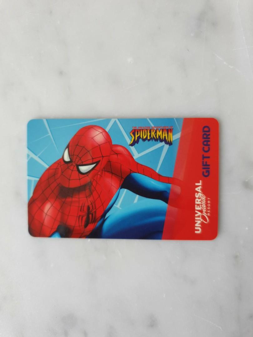 $0 UNIVERSAL ORLANDO RESORT Spider-Man 2012 Gift Card 