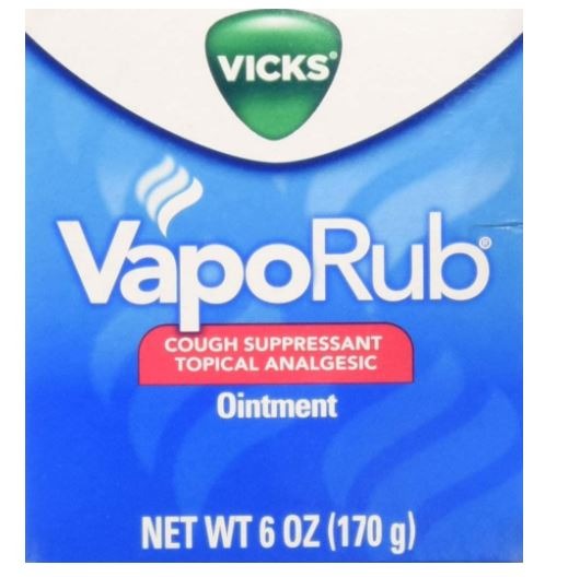 Vicks 6Ounce VapoRub Ointment Cough Cold Relief for Chest Throat