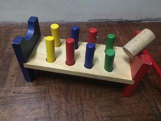 Wooden Pounding Bench