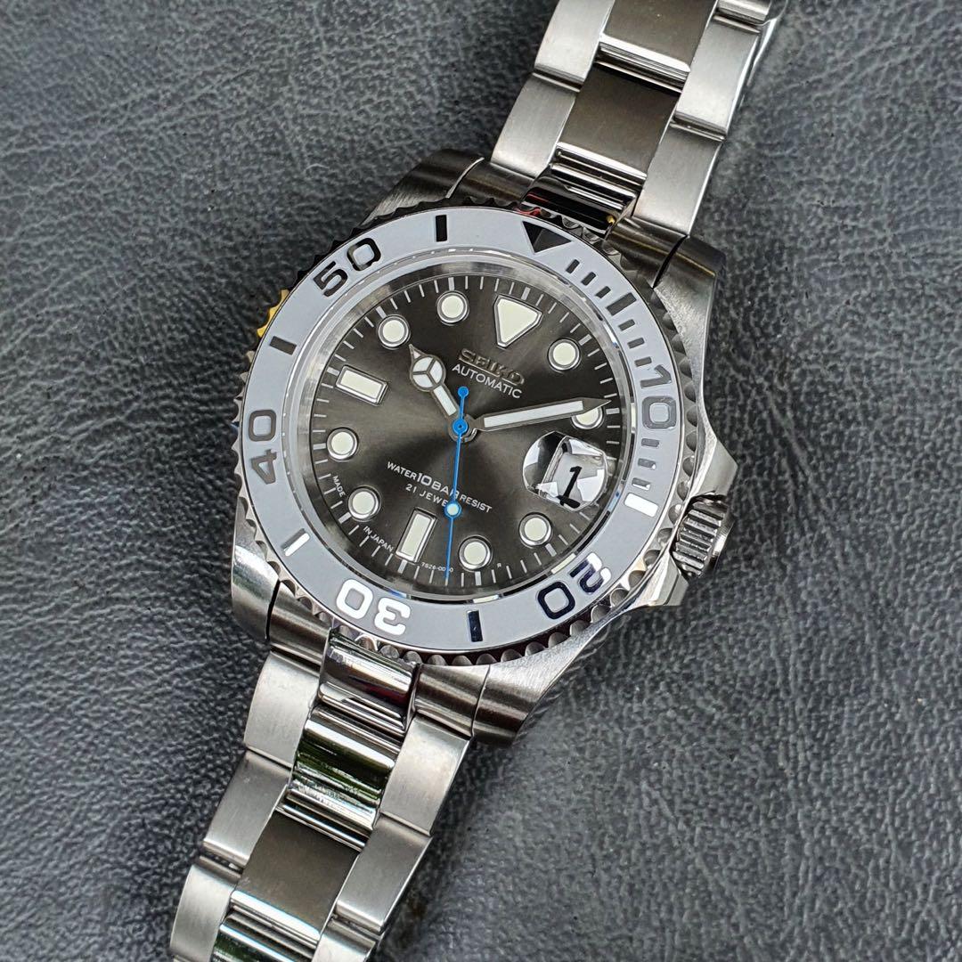 Yatchmaster Grey Dial Seiko Sub Mod, Men's Fashion, Watches & Accessories,  Watches on Carousell