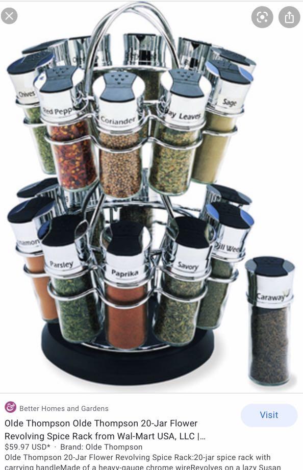 20 olde Thompson spice rack Everything Else Miscellaneous on Carousell