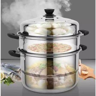 3 Layer Steamer Stainless Steel Cooking pots