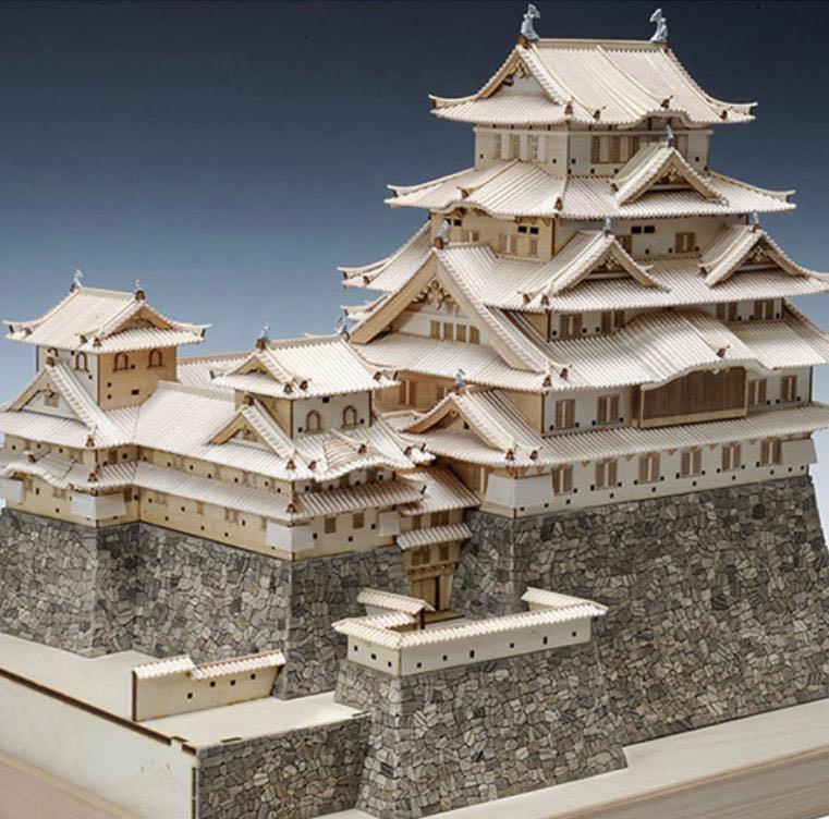 全新Woody JOE 木製模型1/150 姫路城, 興趣及遊戲, 玩具& 遊戲類 