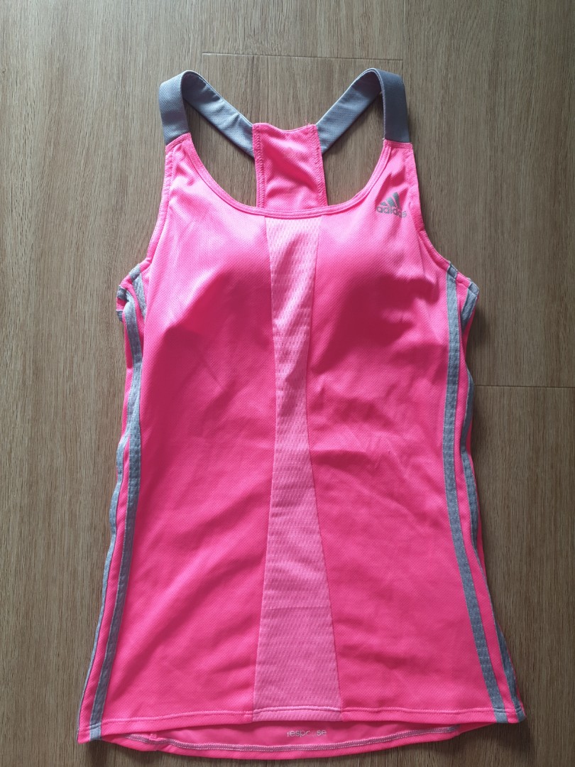 adidas padded tank top