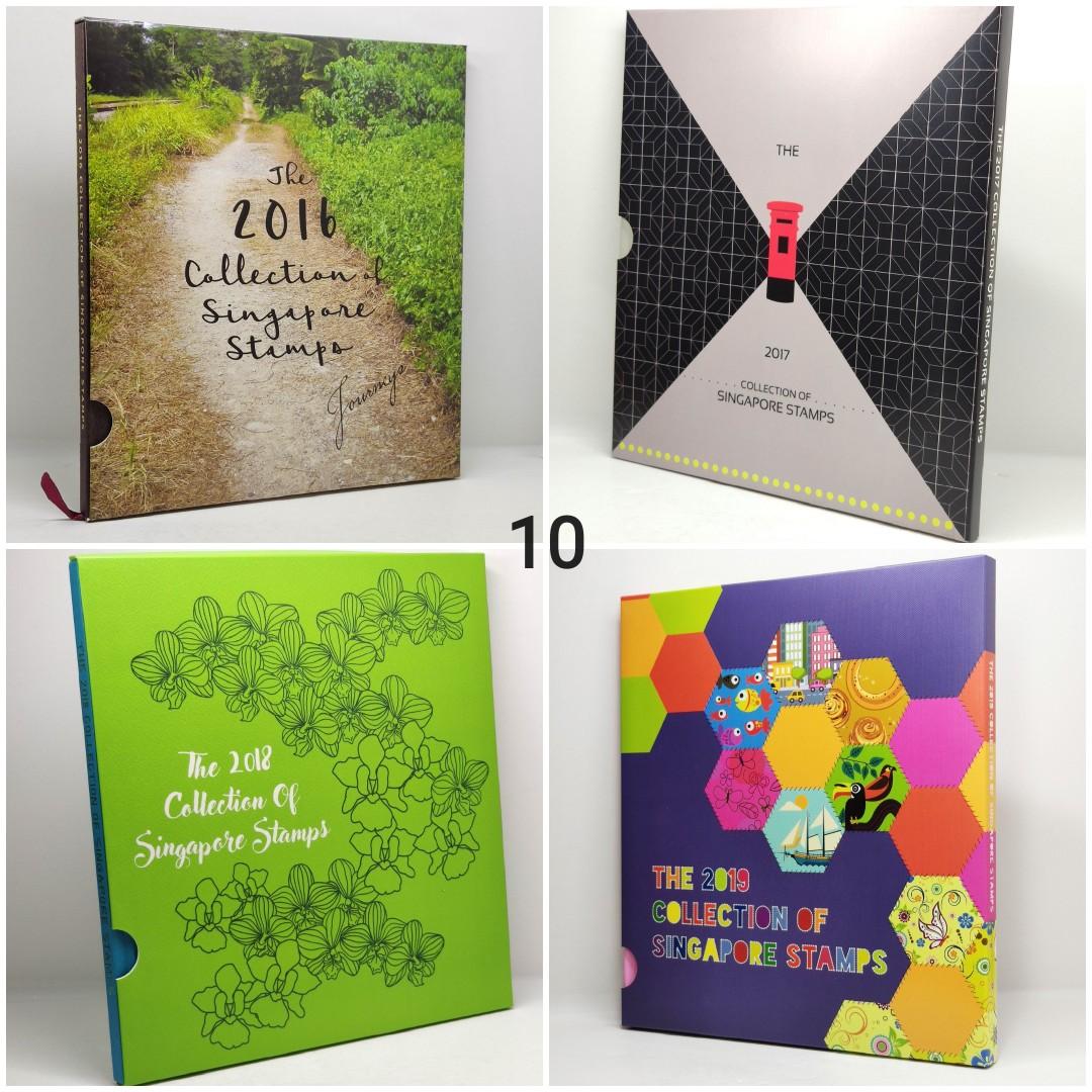 Annual Collections of Singapore Stamps, 1985, 19892020, Vintage