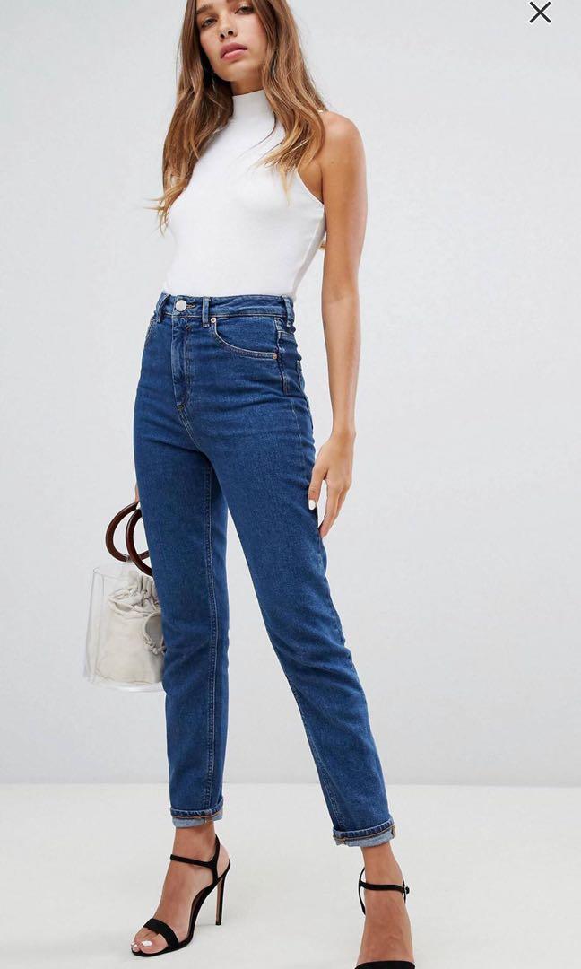 asos farleigh slim mom jeans