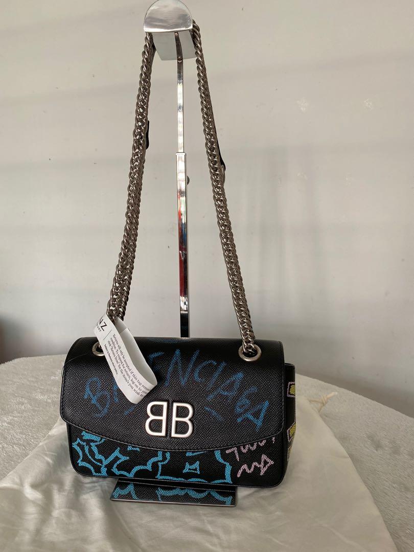 Balenciaga graffiti discount chain bag