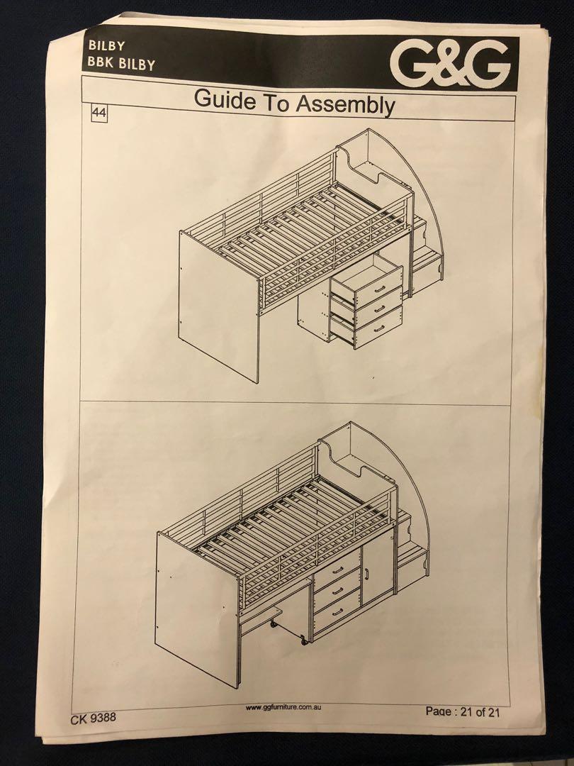 Bilby loft storage bed Snooze brand