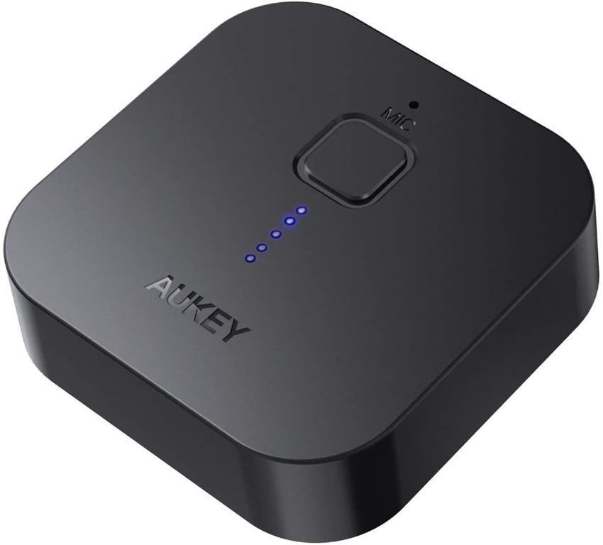 Bnib Aukey Br C1 Bluetooth Receiver V4 1 Wireless Audio Music Adapter dp With Hands Free Calling 3 5mm Stereo Jack For Home Car Audio System 7 Audio Headphones Headsets On Carousell