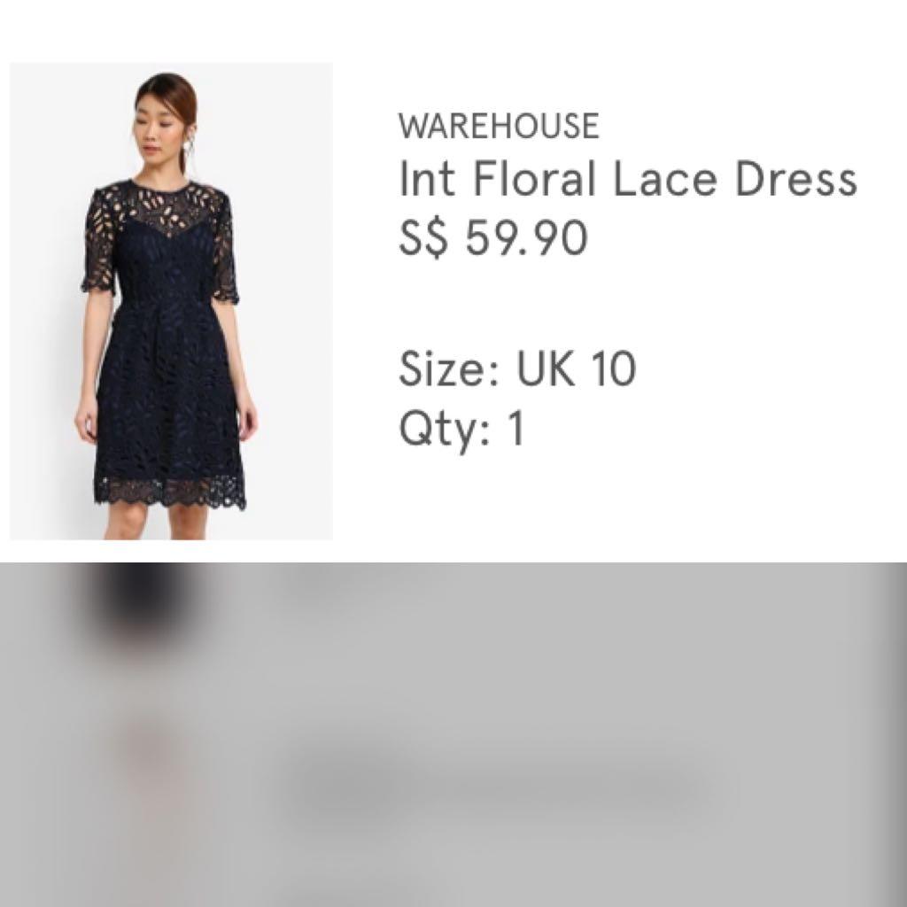 warehouse crochet dress