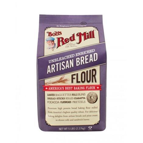 Bob's Red Mill Unbleached Artisan Bread Flour 2.27kg (Category: Spice & Seasoning) located in Manila. Submitted by theworldlygrocer (Listing ID 1036297596, Image 1). Description: Bob's Red Mill Artisan Unbleached Bread Flour is a premium high-protein flour milled from America's highest quality wheat mixed with malted barley flour. It‰۪s a favorite of artisan bakers and perfect for baguettes, pizza crust, dinner rolls, sandwich loaves, no-knead br