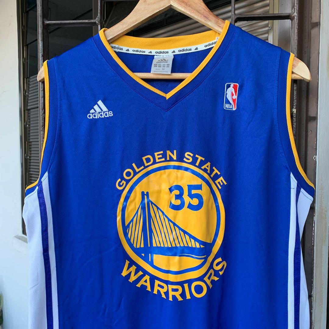 Men's Golden State Warriors Kevin Durant adidas Royal Road Swingman Jersey