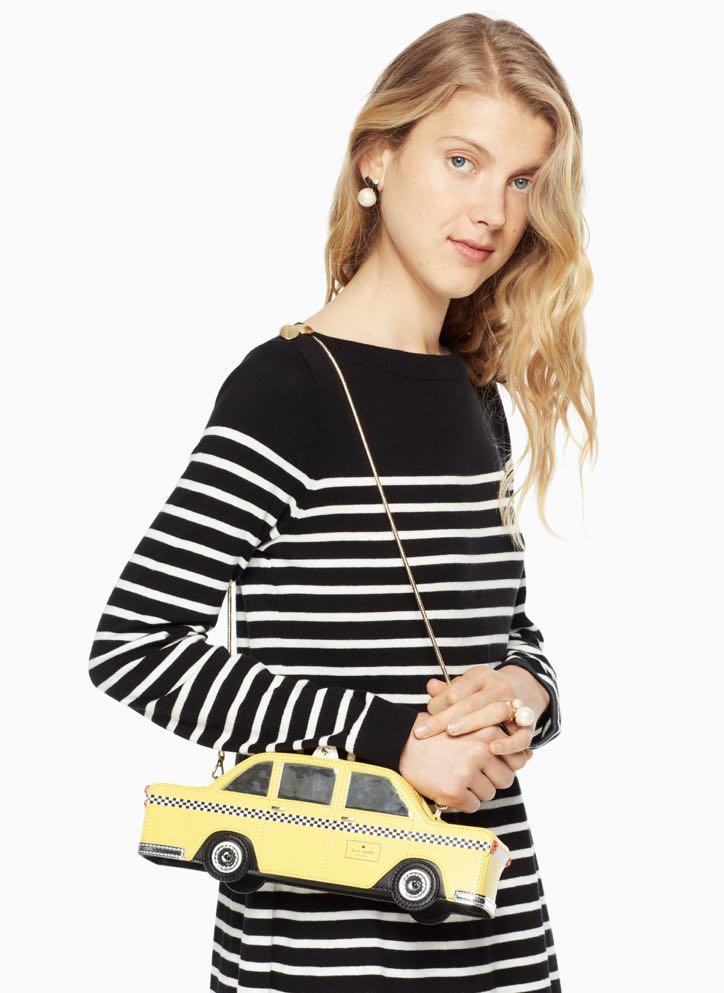 COLLECTIBLE Kate Spade Nouveau York Taxi Clutch Crossbody Slingbag  Detachable Clutch Pouch Yellow Multi New York Taxi Cab, Women's Fashion,  Bags & Wallets, Cross-body Bags on Carousell