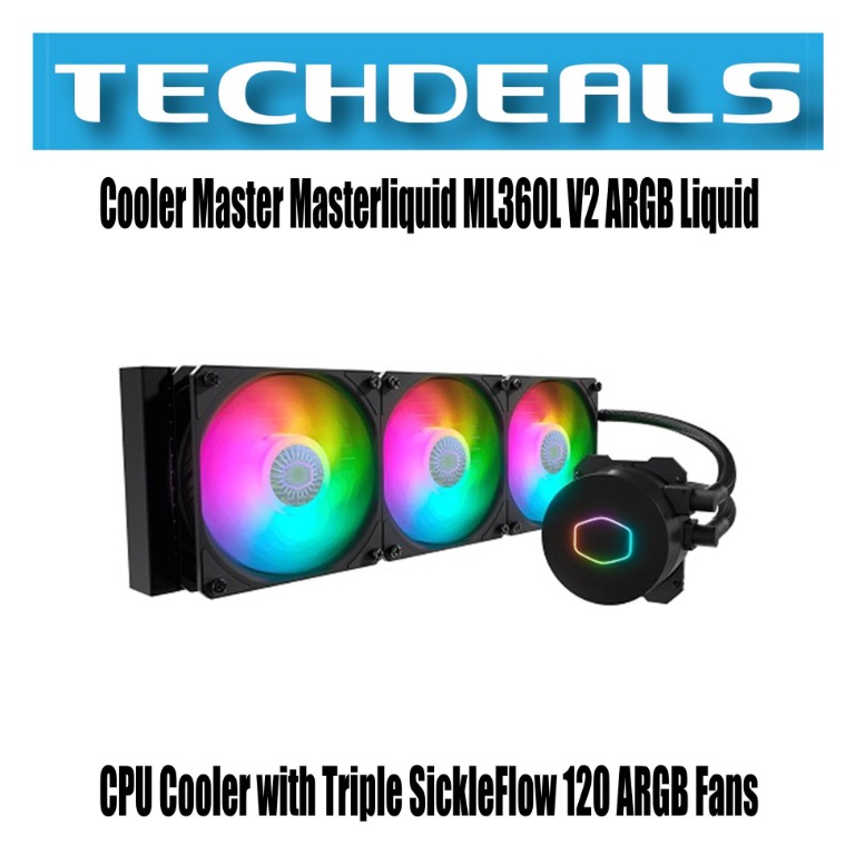 Cooler Master Masterliquid ML360L V2 ARGB Liquid CPU Cooler with Triple