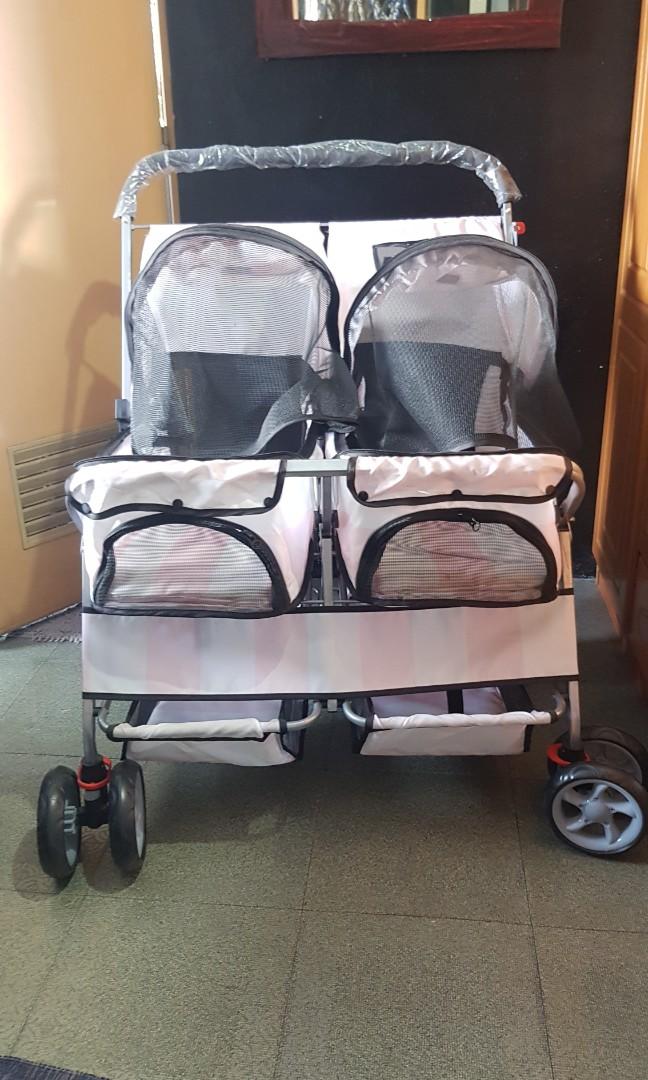 Double TWIN DOG STROLLER Pet Supplies Homes Other Pet