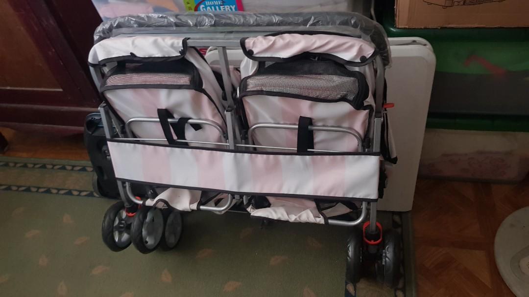Twin double pet stroller online