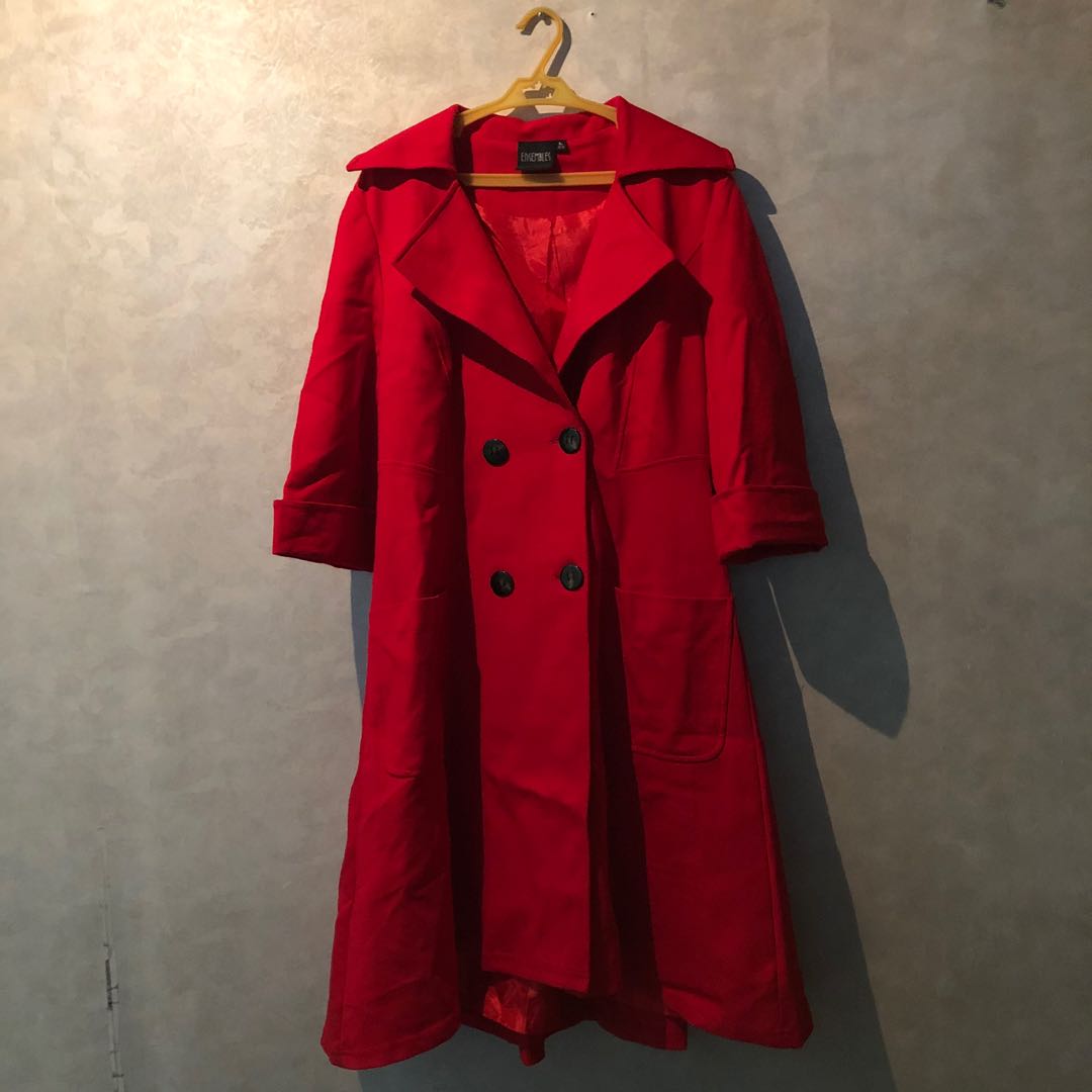 red trench coat cheap
