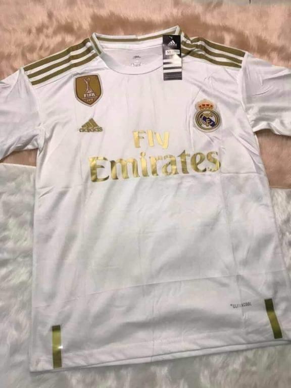 fly emirates jersey white and gold