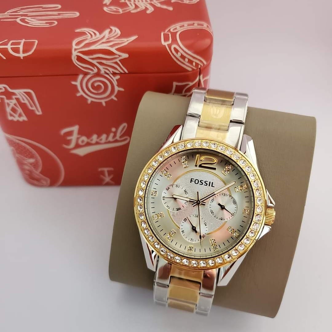 Fossil two tone, Women's Fashion, Watches & Accessories, Watches on ...