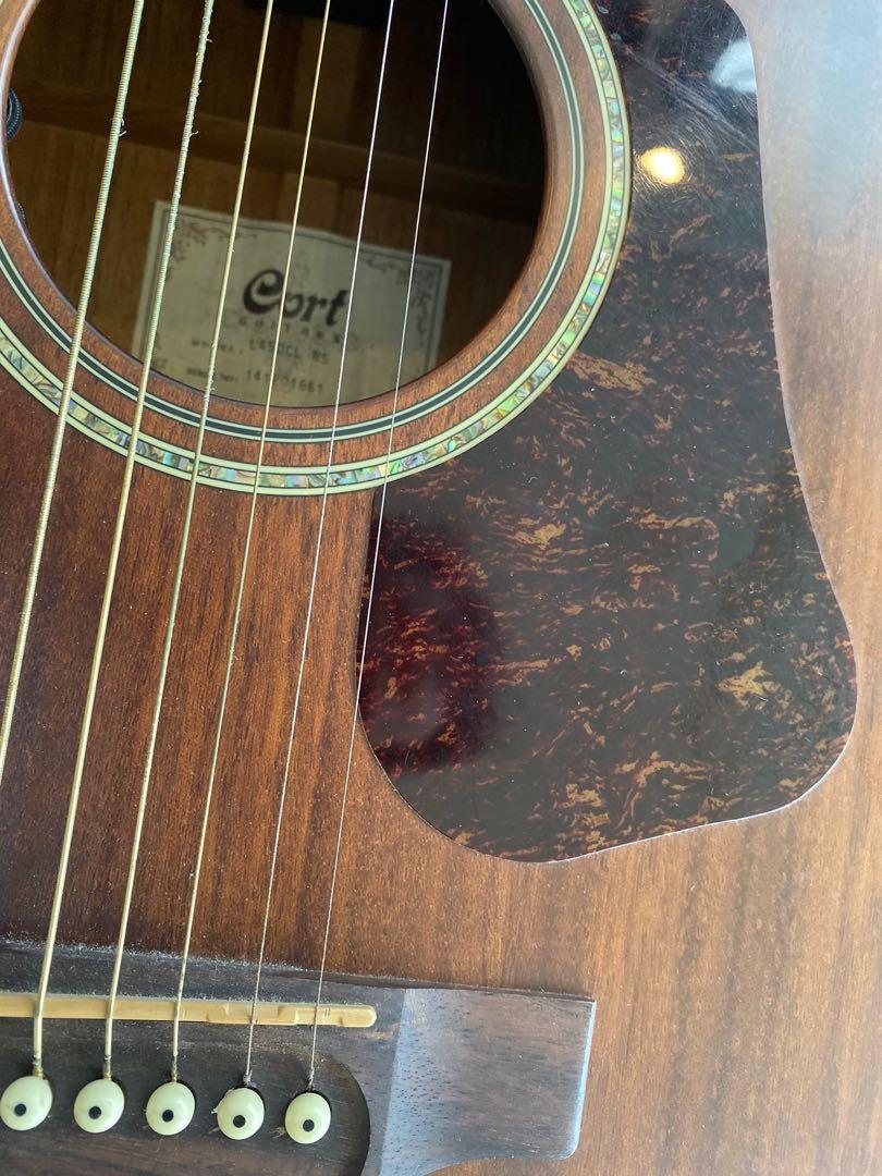 Full solid wood mahogany acoustic guitar Cort L450CL NS acoustic guitar ...